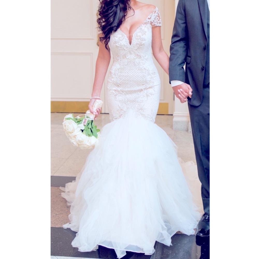 Cristiano Lucci Bridal Wedding Dress - Style 13030 Zsa Zsa - Ivory/Nude